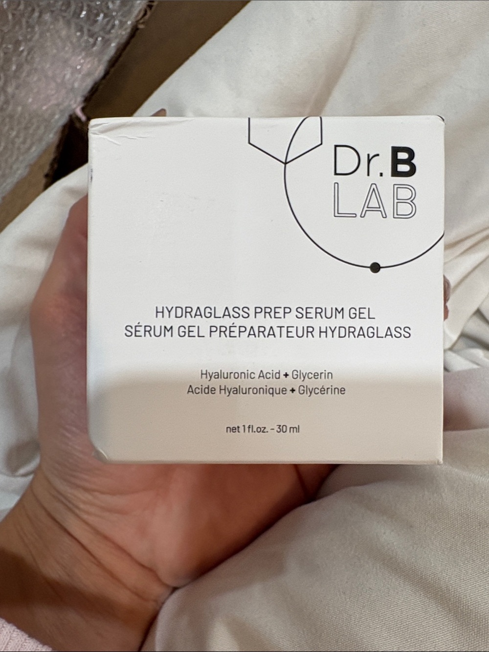 Dr. Brandt Hydraglass Prep Serum Gel — White Packaging
